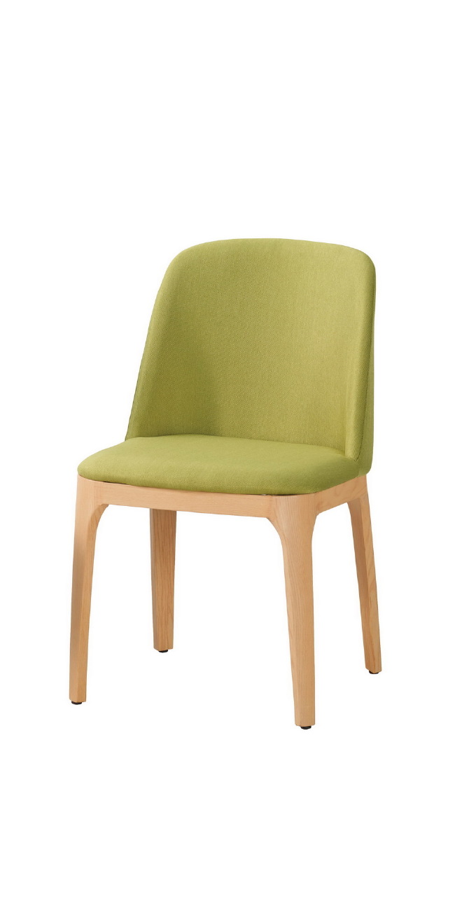 托貝餐椅(綠色布)(五金腳)