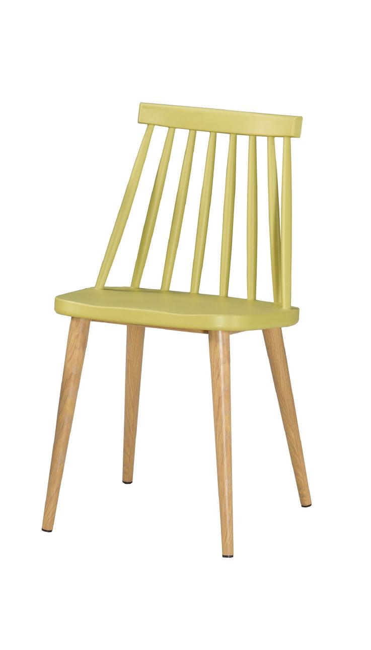 艾美造型椅(黃)(五金腳)