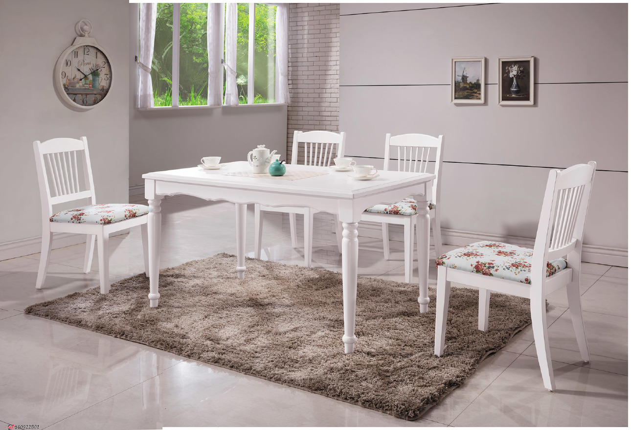 海倫鄉村白色4.3尺餐桌(不含椅)