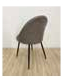 金沙灰色布面餐椅